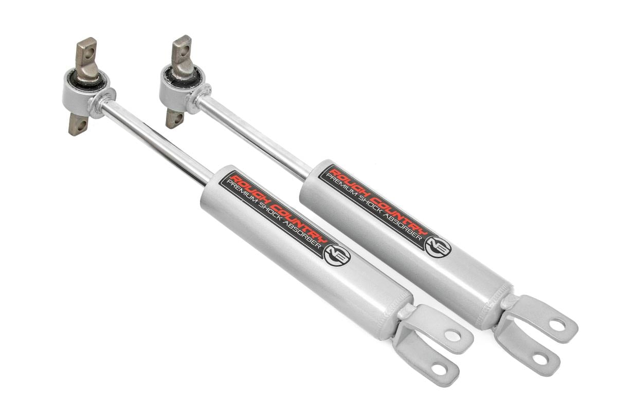 Chevrolet Silverado 3500 HD Front Shocks - Rough Country - N3 - Metallic Silver - '11-'24